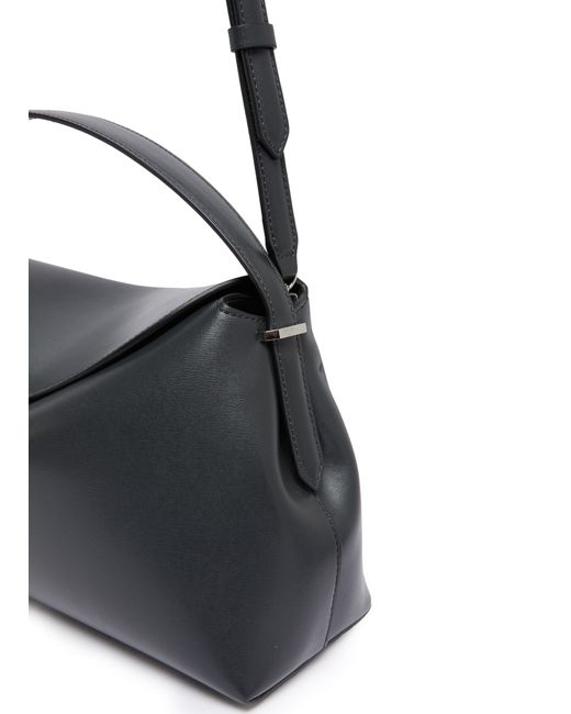 Totême  Black T-Lock Lederhandtasche