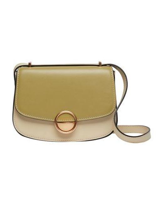 Vanessa Bruno Green Small Romy Bag With Flap