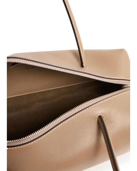 Max Mara Natural Schultertasche Holdall Mit Kordelzug