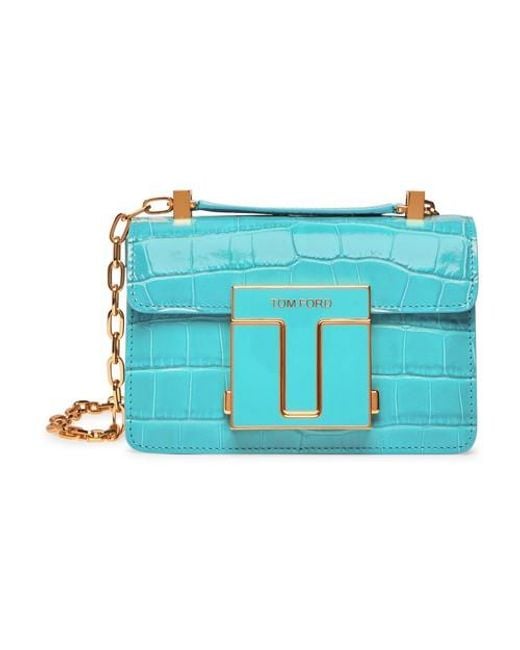 Tom Ford Blue 001 Small Chain Shoulder Bag