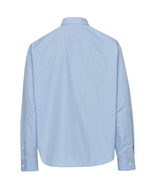AMI Blue Boxy Fit Shirt for men