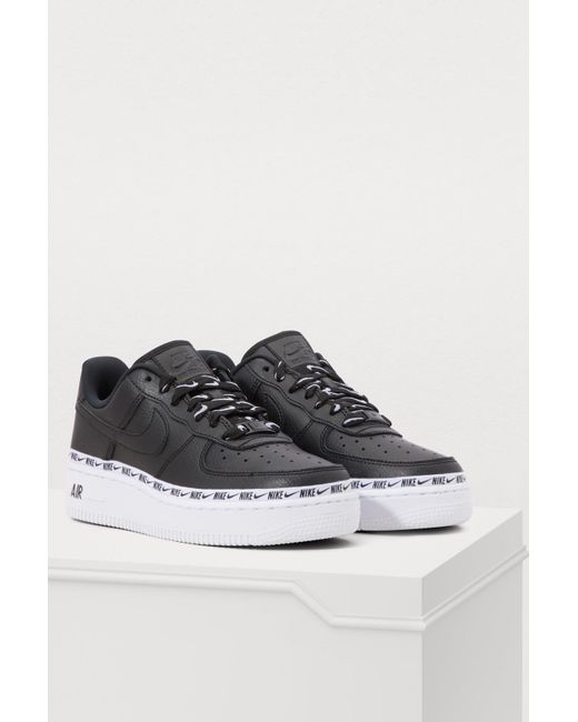 Nike Air Force 1 07 Se Prm Sneakers in Black | Lyst