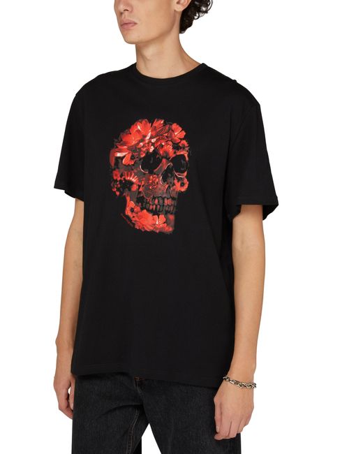 Alexander McQueen T-Shirt Skull in Black für Herren