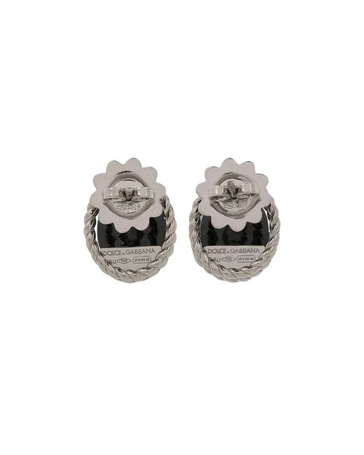 Dolce & Gabbana Black Anna Earrings