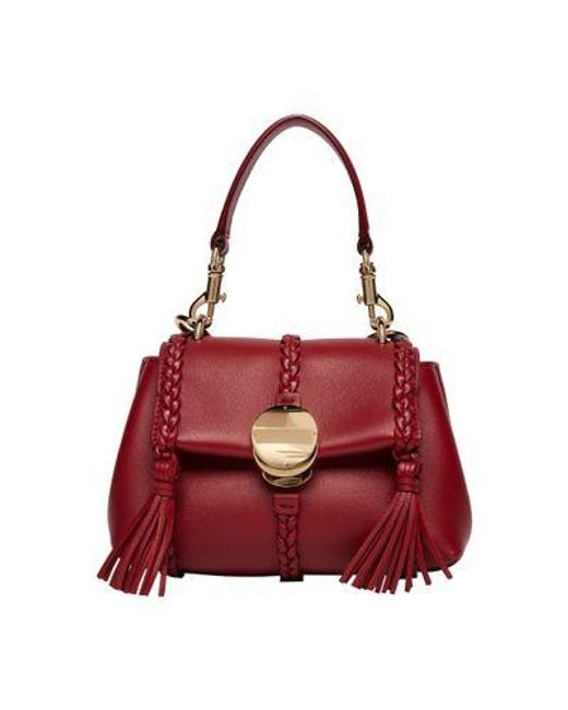 Chloé Red Soft Mini Penelope Shoulder Bag