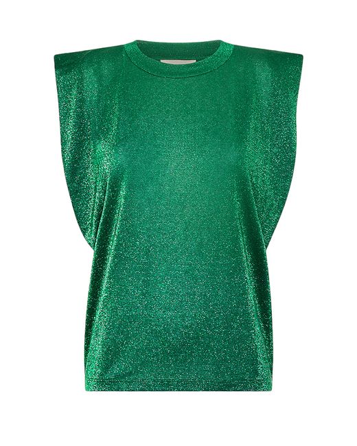 T-shirt en jersey et lurex Enna Momoní en coloris Green