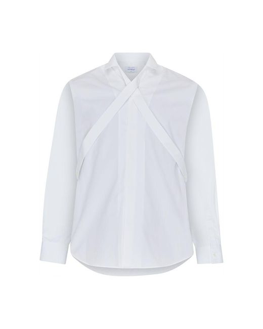 Off-White c/o Virgil Abloh White Ow Emb Shirt Heavycot Front Collar for men