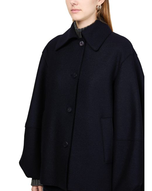 Harris Wharf London Black Puff-Sleeved Jacket