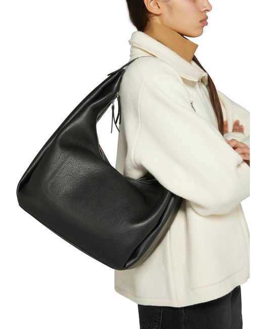 Totême  Black Leather Shoulder Bag