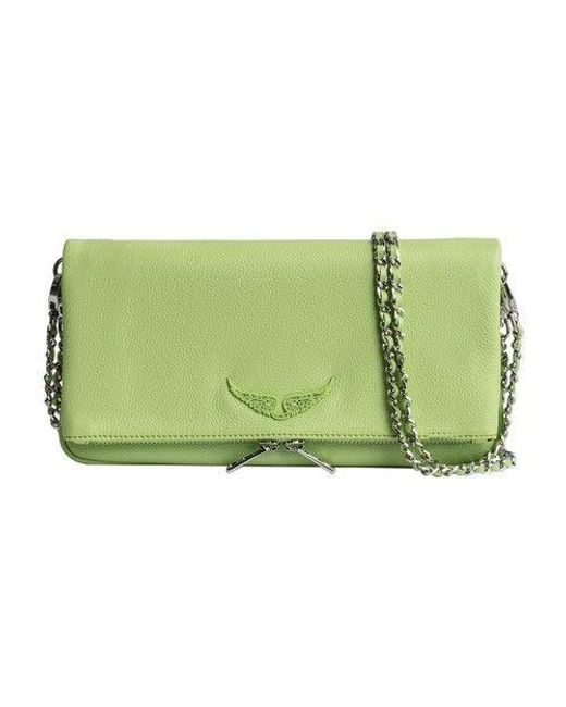 Zadig & Voltaire Rock Clutch in Green Lyst