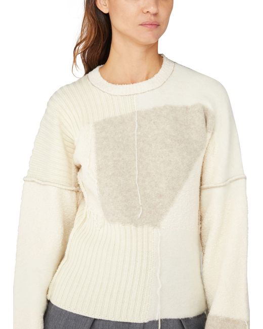 Rohe White Patchwork Sweater