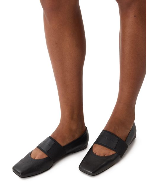 Givenchy Black Sliced Square Ballet Flats