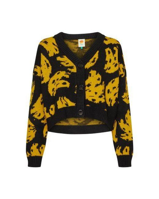 FARM Rio Bossa Banana Cardigan in Black Lyst