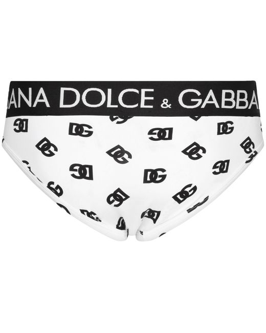 Dolce & Gabbana Black Mid-Rise Jersey Briefs for men