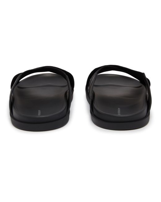 Givenchy Black G Flat Sandals With Crossed Bands for men