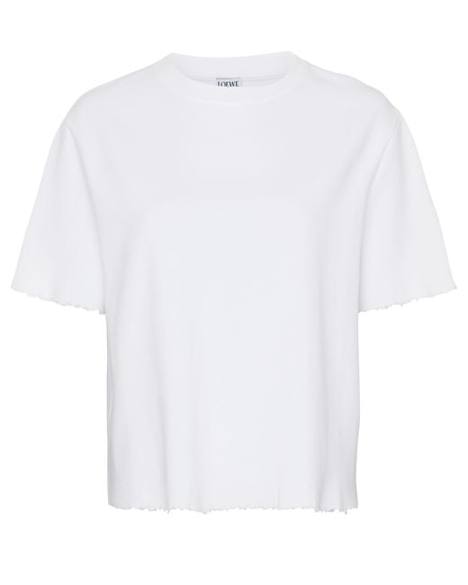 Loewe White Boxy Fit T-Shirt