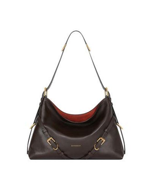 Givenchy Black Voyou Medium Shiny Leather Bag