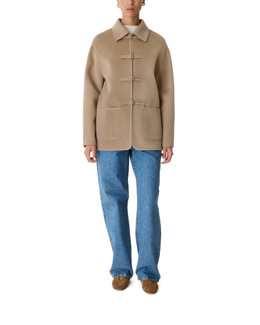 Rohe Natural Double-Faced Wool Jacket With Pankou Fastening