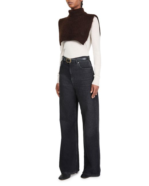 Moncler Brown Turtleneck Cape