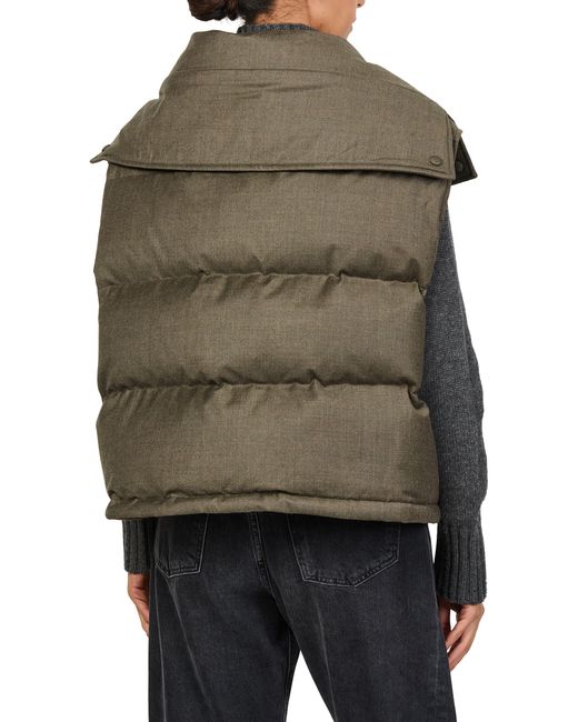 Yves Salomon Green Short Fox Fur Gilet