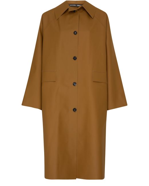 Kassl Brown Original Three-Quarter Lengthrubber Coat