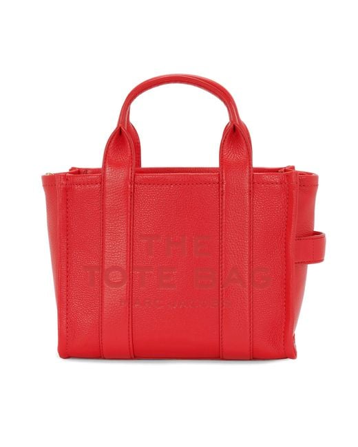 Marc Jacobs Red Tasche The Leather Small Tote Bag
