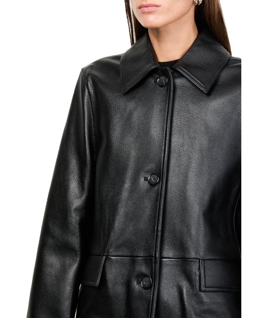 Totême Black Leather Jacket
