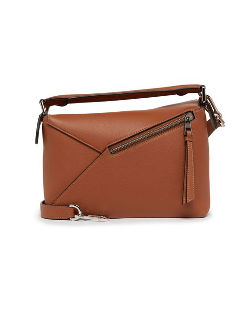 Loewe Brown Kleine Puzzle Edge Tasche