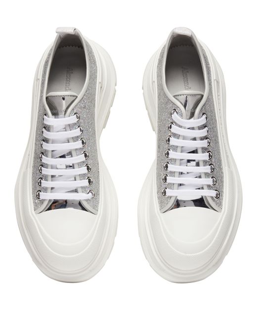 Alexander McQueen White Tread Slick Sneakers