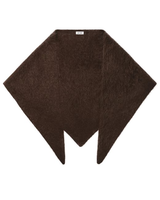 Soft Goat Brown Brushed Scarf