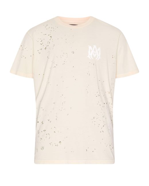 Amiri White Washed Shotgun T-shirt for men