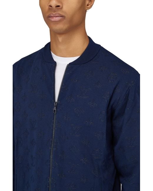 blue lv bomber jacket