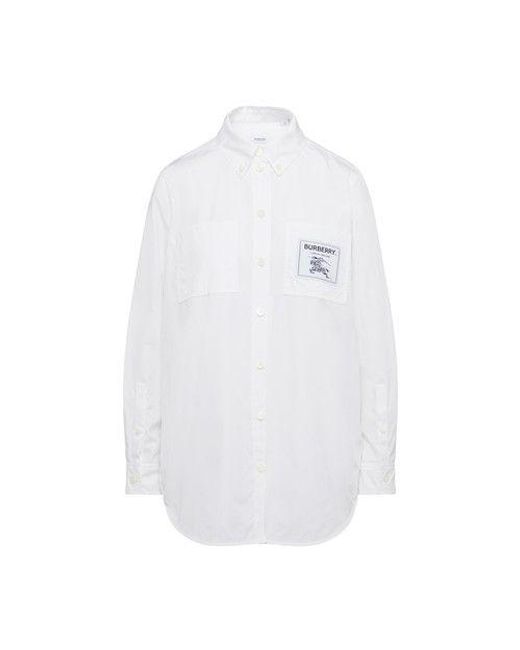 Burberry Paola Shirt in White | Lyst