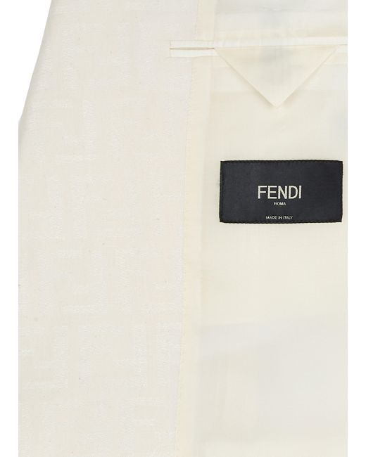 Fendi White Regular-Fit Jacket for men