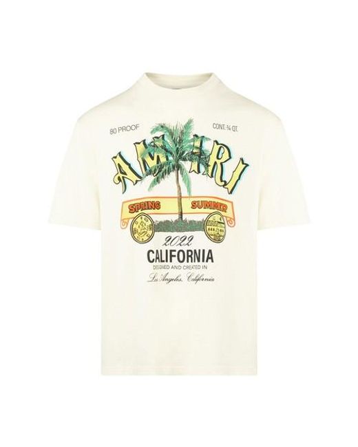 Amiri Rum T-Shirt mit Label in Multicolor für Herren