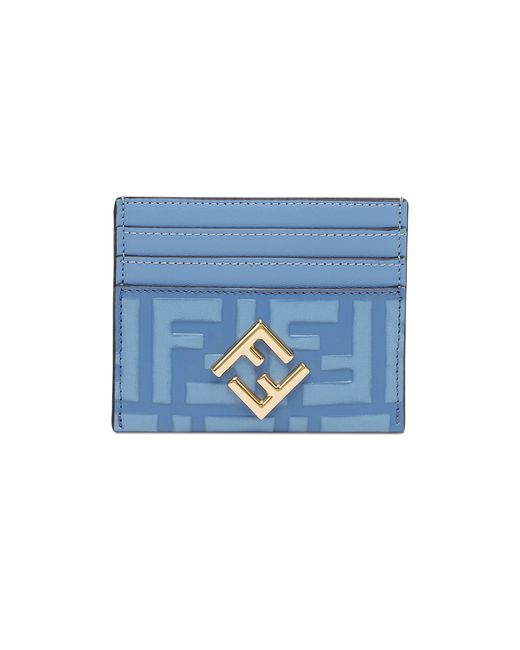 Porte-cartes FF Diamonds Fendi en coloris Blue