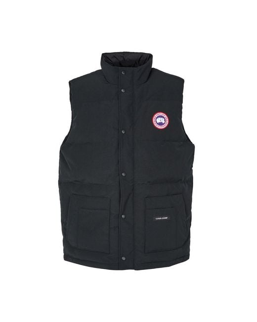 Canada Goose Blue Freestyle Sleeveless Puffer Jacket for men