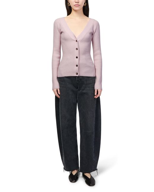 Max Mara Pink Buttoned Cardigan