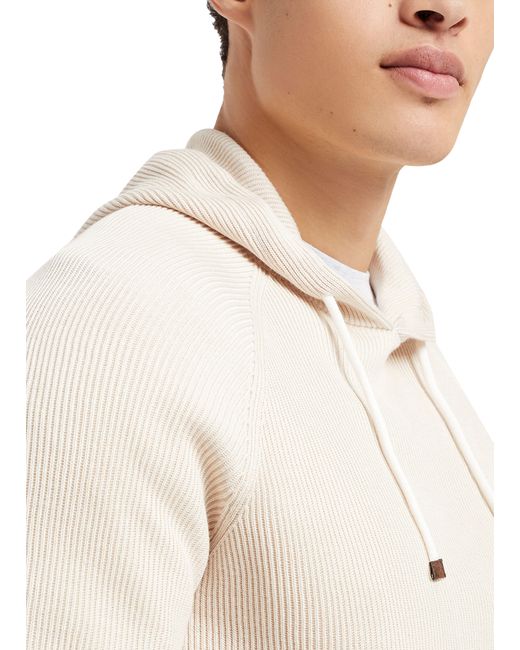 Brunello Cucinelli White Sweatshirt-style Sweater for men