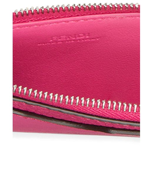 Fendi Peekaboo Card Case in Pink | Lyst