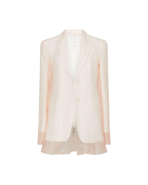 Sportmax Classic Jacket in White | Lyst