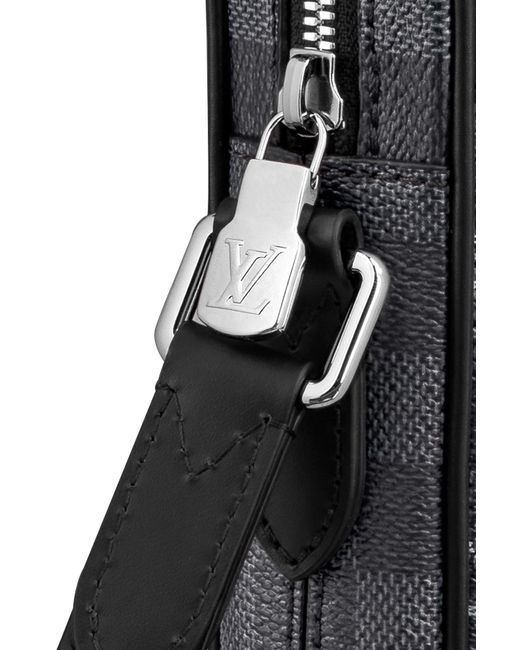 Louis Vuitton LV Men Danube Slim PM City Bag-Black - LULUX