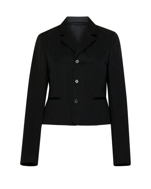 Lemaire Black Single Breasted Short Jacket