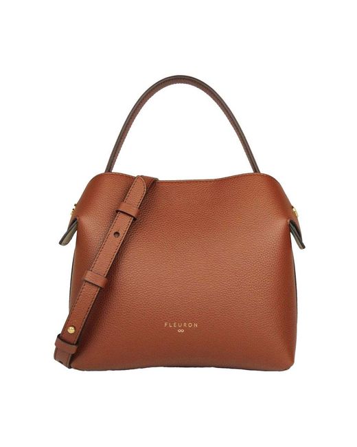 Fleuron Brown Swann Mini Bag