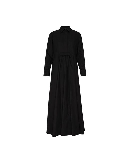 Max Mara Black Ottimo Maxi Shirt Dress