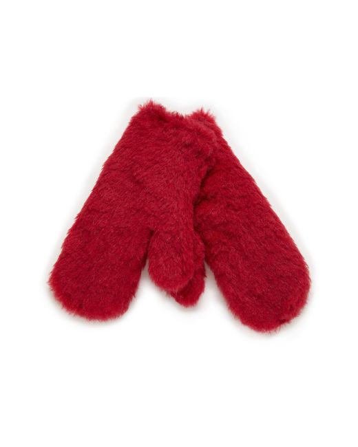 Max Mara Red Ombrat Gloves