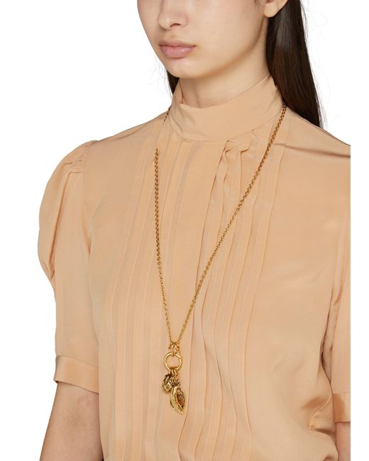 Collier Charms Chloé en coloris Metallic