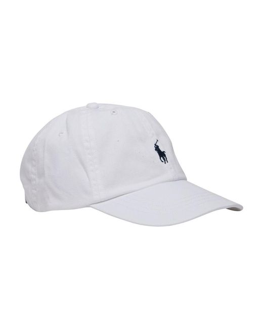 Polo Ralph Lauren White Cap With Logo for men