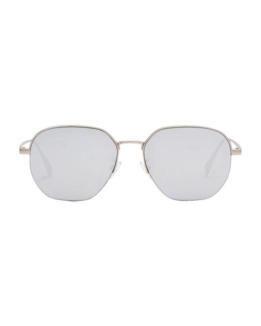 Fendi Gray Travel Glasses for men