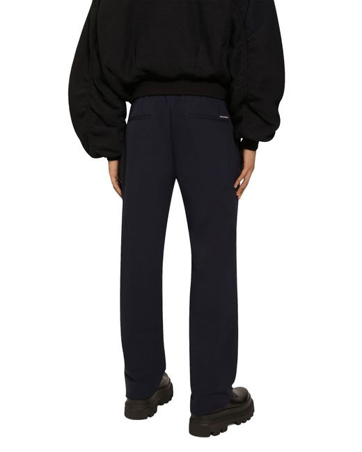 Pantalon de survêtement en jersey extensible Dolce & Gabbana pour homme en coloris Blue